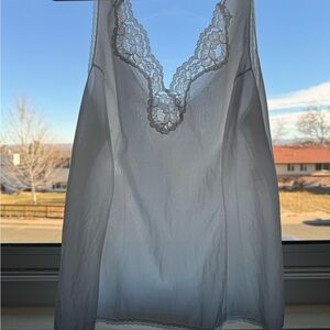 Deena Elegant While Lace Trim Chemise Size 38